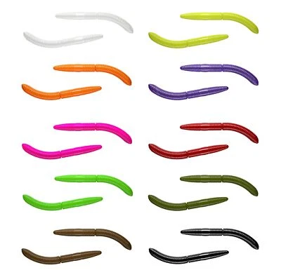 Libra Lures Fatty D'Worm 65mm Knoblauch Forellenköder Barschköder