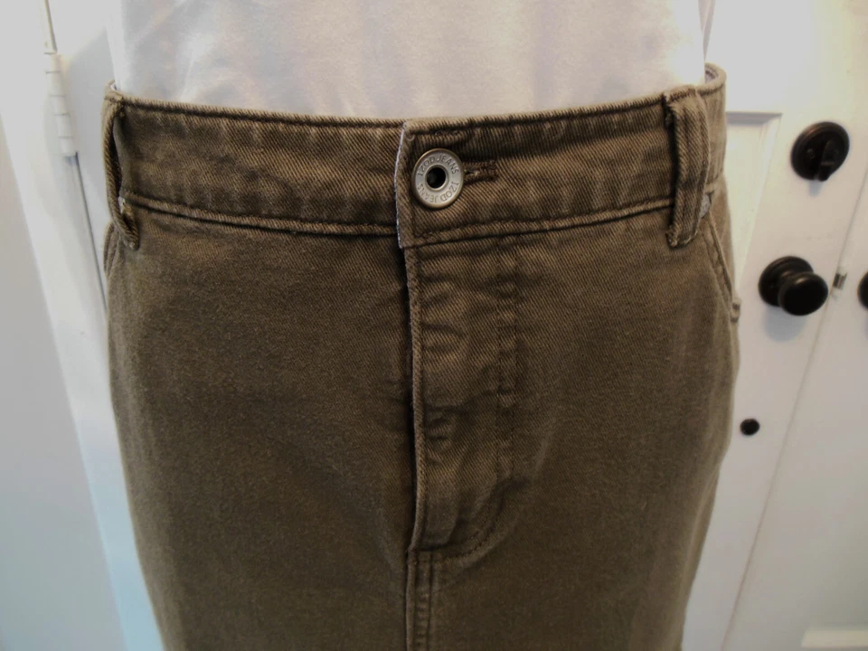 Saia jeans Izod - Verde oliva - Imagem 2 de 4