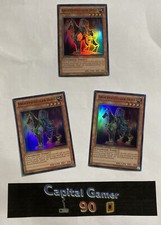 Yugioh Playset 3x ANGRIFFSLUSTIGER HUND DRLG-DE033 SUPER RARE 2x 1.AUFLAGE