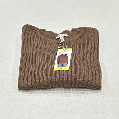 Jessica Simpson Women's Ribbed Sweater, Brown, Size S