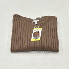 Jessica Simpson Women's Ribbed Sweater, Brown, Size S