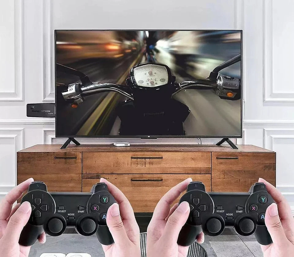 Console M8 2.4g LITE gamestick 4k. Videogiochi TV HDMI giochi retro emulatore 64 - Immagine 2 di 4