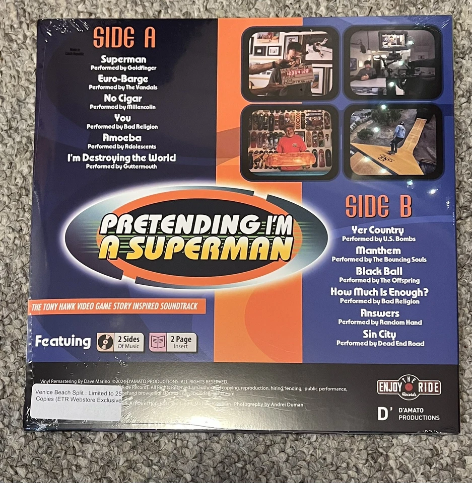 Pretending I'm A Superman: The Video Game Soundtrack Venice Beach /250 FREE SHIP Foto 2 de 2