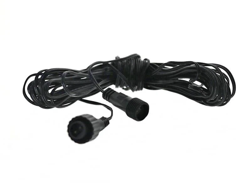 MARKENLOS Verlängerungskabel 5m 10m Kabel grün lang dünn für LED Lichterketten Strom Außen