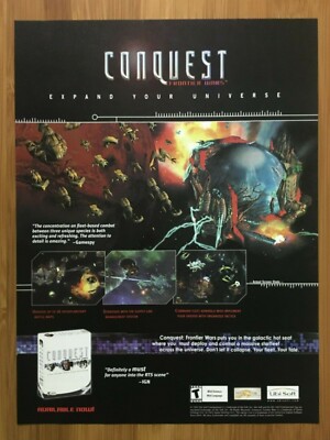 Conquest: Frontier Wars PC 2001 Vintage Game Print Ad/Poster Official Promo Art