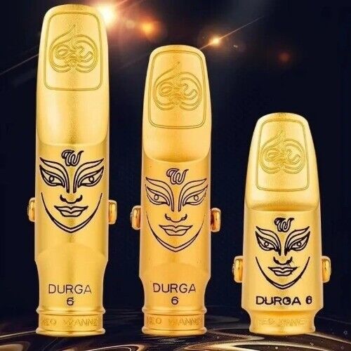 Durga Flute Head 6 Generation Professional Alto Saxophone Metal Mouthpiece Gold - Bild 1 von 9