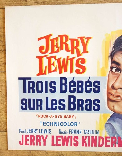 ROCK-A-BYE BABY Jerry Lewis original belgian movie poster '58 - 第 2/4 張圖片