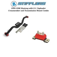 1994-1998 Mustang Stifflers Transmission Crossmember Poly Mount C4 Toploader 1994-1998 Mustang Stifflers Transmission Crossmember Poly Mount C4 Toploader