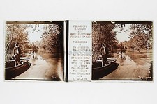 Palästina Der Jordan Religion Stereo-Plakette Verascope Richard Vintage