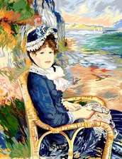 Seg De Paris Needlepoint canvas for halfstitch without yarn At The Edge Of Th...