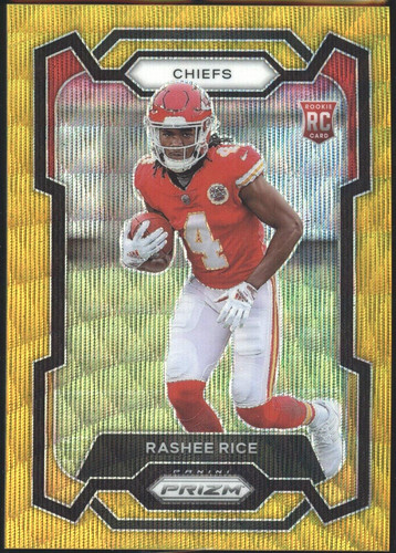 Rashee Rice [Gold Shimmer] #350 2023 Panini Prizm card