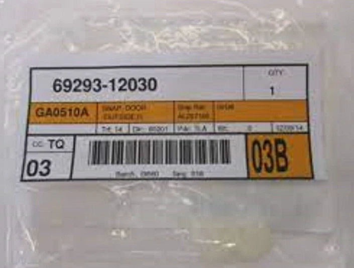 Toyota Genuino SNAP, MANIJA DE PUERTA TRASERA, DIESTRO/IZQUIERDO LEXUS GX460 URJ150 ☆ 69293-12030 ☆ Foto 2 de 4