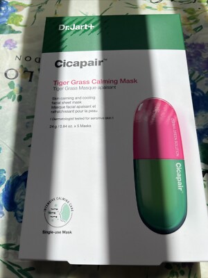 Dr.Jart+ Cicapair Tiger Grass Calming Mask, Set Of 5 .84oz Each NIB
