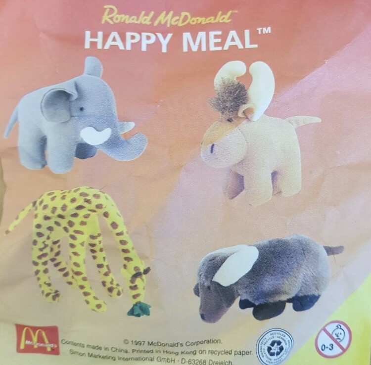 McDonald's Happy Meal Toys Endangered Animals 1997 Various. New In