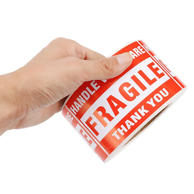 500 Pcs 3''x5'' Fragile Stickers Handle With Care Warning Mailing Shipping Labels