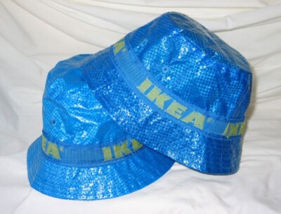 Pair of Vintage IKEA Knorva Ltd Edition Novelty Bag Bucket Hats