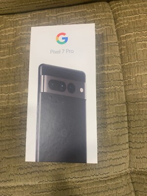 New Google Pixel 7 Pro Black 256GB 6.7'' Factory Unlocked AT&T T-Mobile Verizon