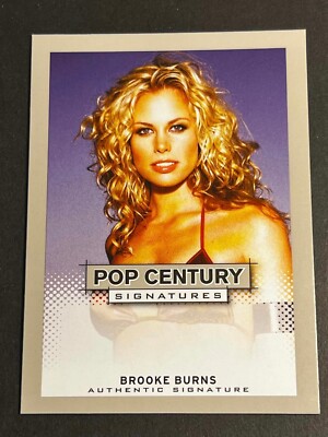 2013 Leaf Pop Century SILVER PROOF MISSING AUTO & #/25 Brooke Burns