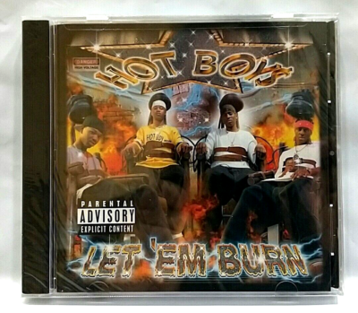 CD) Hot Boys – Let 'Em Burn, Brand New Sealed, US OG Press, 422