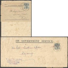 Malaya/Japan Occ. two 1942-3 Official covers