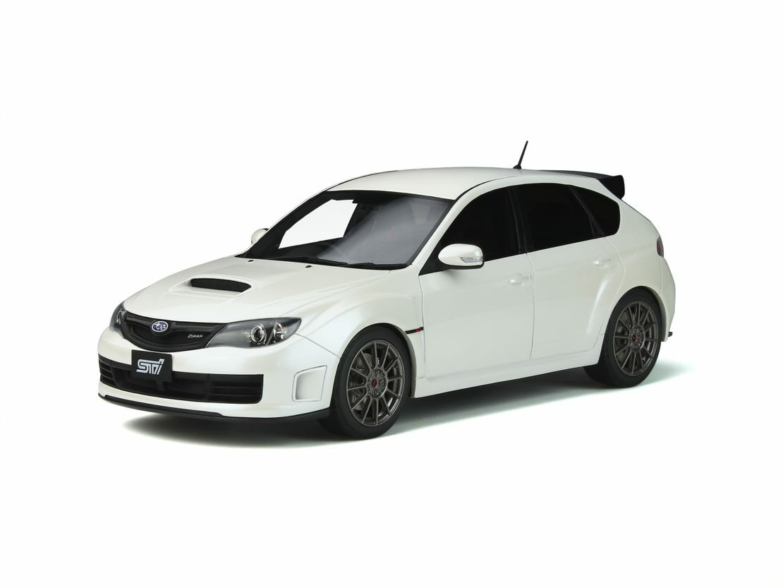 Subaru STI R205 OttOmobile 1/18 blanche, cadeau idéal pour collectionneur auto