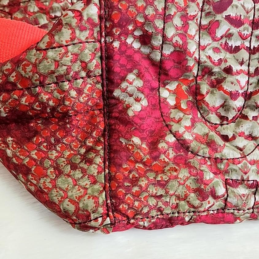 Marc By Jacobs Red Python Pattern Backpack Tote 2… - image 9