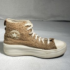 Converse Chuck Taylor All Star Move Platform High Sherpa Shoes Womens 8.5