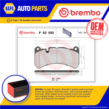 Set pastiglie freno adatte a MASERATI GRANTURISMO 4.7 anteriori 2008 su Brembo 980139070 nuove