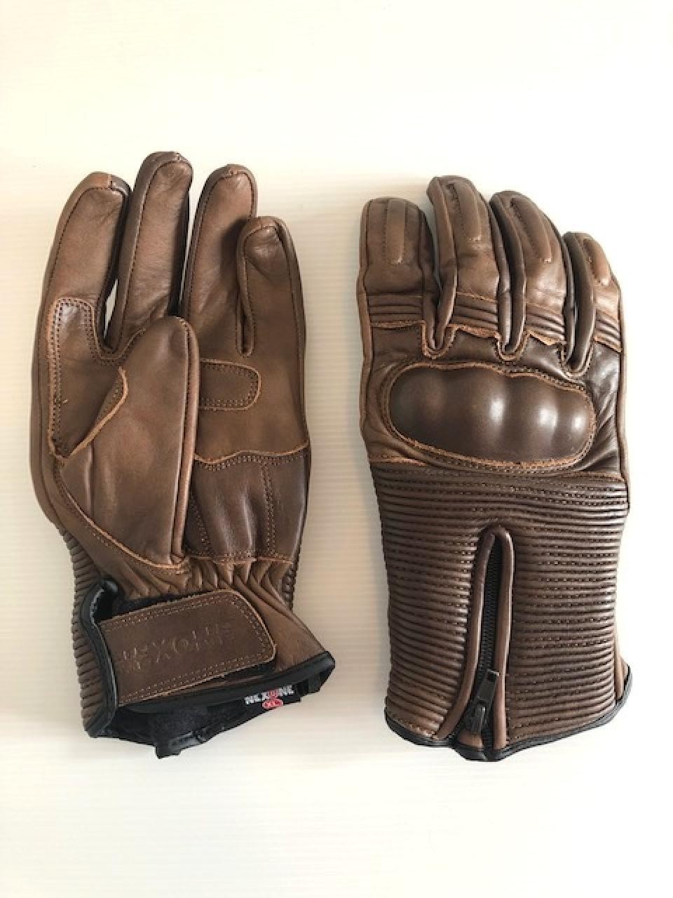 Gant pour moto route été Nexone Catane en cuir marron pour vos virées au soleil