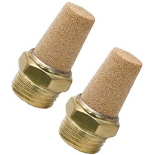Zorfeter 2pcs Pneumatic Brass Exhaust Muffler Filter, 1/2" NPT Male 1/2"Male