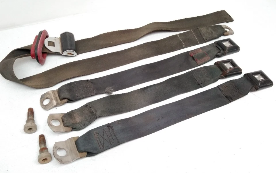 1981 Ford F150 скамейка ремня безопасности пряжка защелка F250 Bronco черный 1991 C57 - Изображение 2 из 4