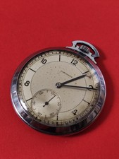 Rare Vintage LONGINES Manual Wind Mens Pocket Watch 614