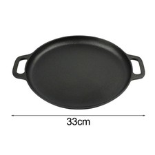 Padella Grill Pancake in Ghisa con Bordo per Cottura a Induzione Varie Misure