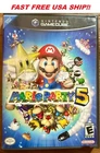 Mario Party 5  (GameCube, 2003)  complete Manual, Disc, Case - TESTED!