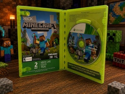 Minecraft (Microsoft Xbox 360, 2013) G2W-00001 2 Day Free Trial Insert Included