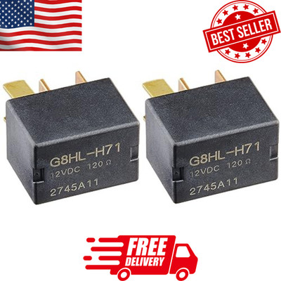 2 Pack 4 Prong AC Power Relay Assembly for Honda Accord Civic CR-V Odyssey MDX T