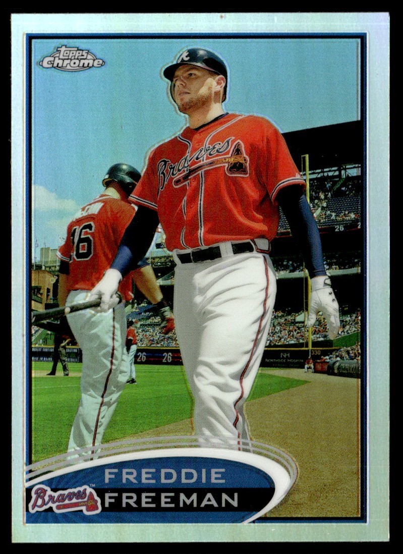 2012 Topps Chrome Refractor Freddie Freeman Atlanta Braves #19