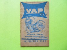 VAP MOTOR 570 HANDBOOK MANUAL - 1960 - GENUINE ORIGINAL MANUAL