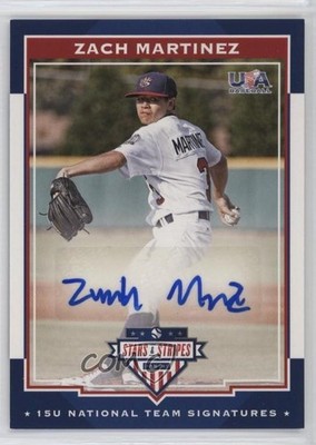 2017 Panini USA Baseball Stars & Stripes /199 Zach Martinez #13 Auto 0i76