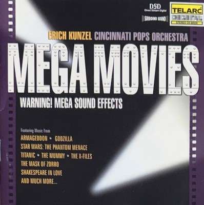 Mega Movies by Cincinnati Pops Orchestra/Erich Kunzel (Conductor) (CD, May-2000,