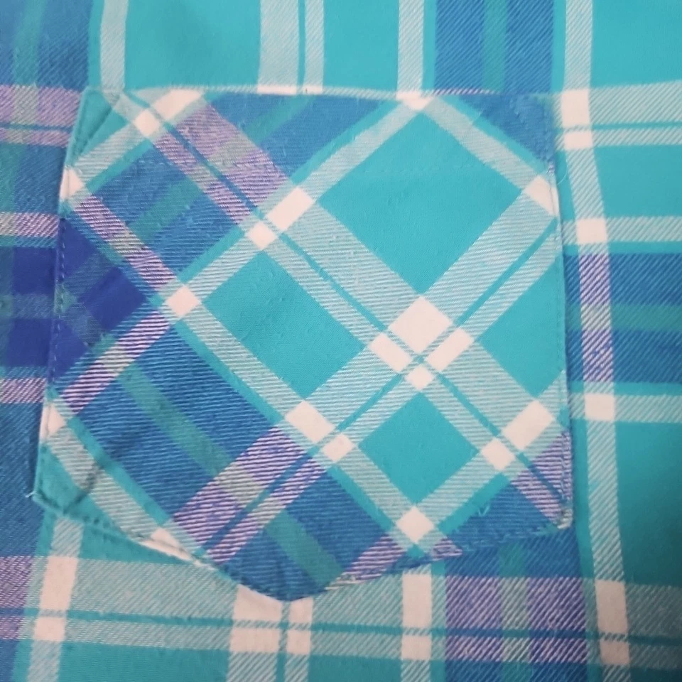 Pajamagram Flannel Nightgown Womens S 2X Plaid Winter Blue Cottage core Long - Image 2 of 4