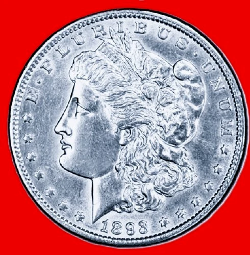 1893- CC  MORGAN Dollar  rare low mintage  carson city   eye appeal AU