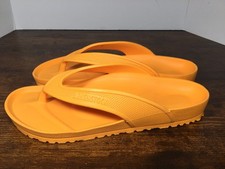 Birkenstock Honolulu EVA Sandals Men's Size 10 Shoes Orange Flip Flops Germany