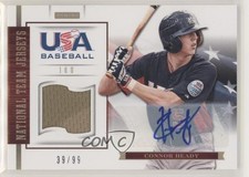 2012 USA Baseball National Team 18U Jersey Signatures /99 Connor Heady Auto 0e2x