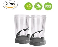 2 Pack 32 oz Colossal Cup  Cover For NutriBullet 900W NB-101B NB-101S