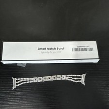 Silver Metal Replacement Strap Smart Watch Band for Galaxy watch