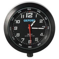 Oxford Analog Clock Black Case & Black Face