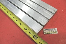 4 Pieces 1" X 1-1/4" 6061 ALUMINUM FLAT BAR 12" long T6511 NEW SOLID MILL STOCK