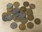 Twenty-eight old U.S. Indian Head Pennies