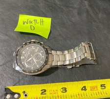 Casio EF-521 Edifice 5026 Mens Watch Wristwatch pre-owned 10Bar